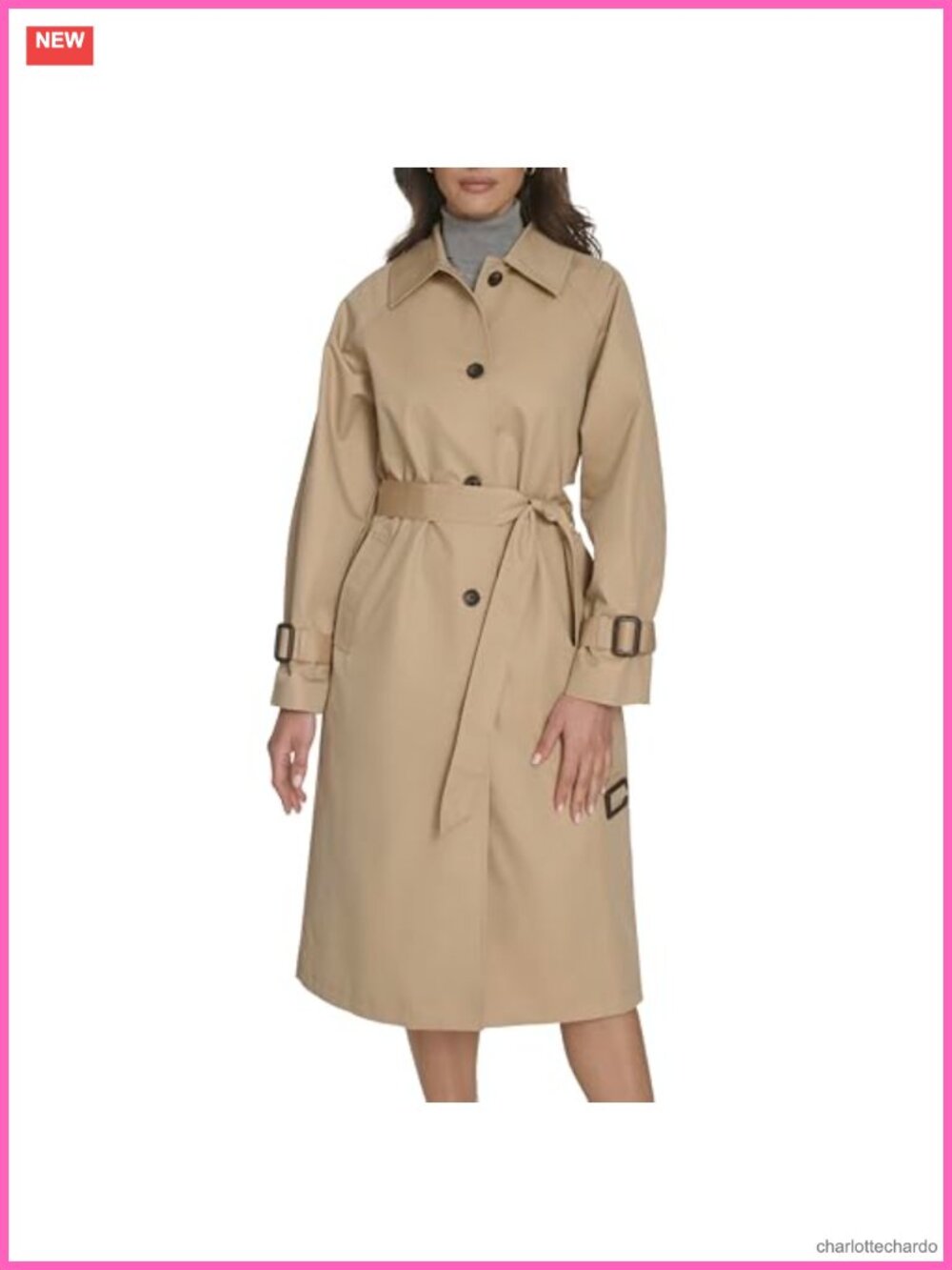 Levi's Single Breasted Trench Coat Lightweight Point Collar Long Sleeve